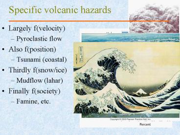 Specific volcanic hazards