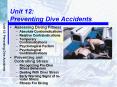 Unit 12: Preventing Dive Accidents PowerPoint PPT Presentation