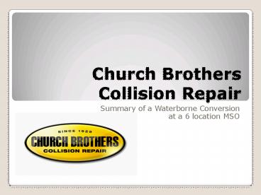 Church Brothers Collision Repair