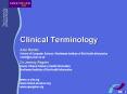Clinical Terminology PowerPoint PPT Presentation