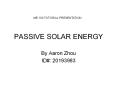 PASSIVE SOLAR ENERGY PowerPoint PPT Presentation