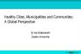 Healthy Cities, Municipalities and Communities: A Global Perspective PowerPoint PPT Presentation