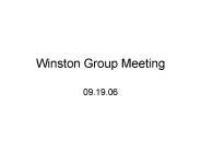 Winston Group Meeting
