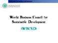 World Business Council for Sustainable Development PowerPoint PPT Presentation