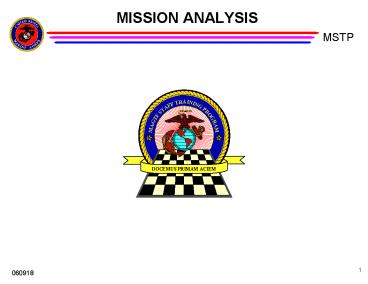 MISSION ANALYSIS