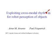 Exploiting cross-modal rhythm for robot perception of objects