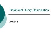 Relational Query Optimization