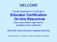 Florida Department of Education PowerPoint PPT Presentation