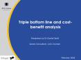 Triple bottom line and costbenefit analysis