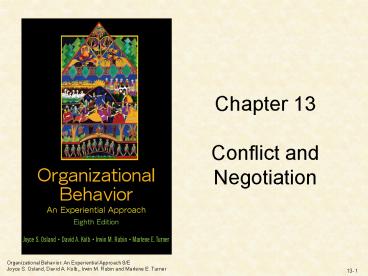 Organizational Behavior: An Experiential Approach 8/E