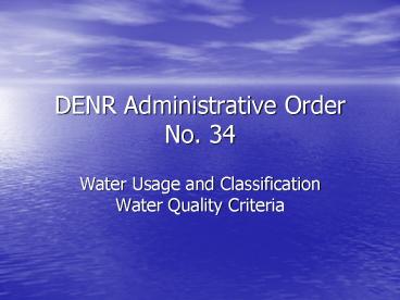DENR Administrative Order No. 34