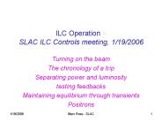 ILC Operation 