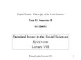 Friedel Weinert: Philosophy of the Social Sciences Year II: Semester II SS-2000M PowerPoint PPT Presentation