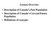 Description of Canadas Past Population