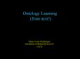 Ontology Learning from text PowerPoint PPT Presentation
