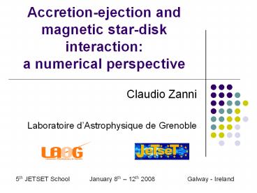 Accretion-ejection and magnetic star-disk interaction: a numerical perspective