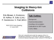 Imaging in Heavy-Ion Collisions