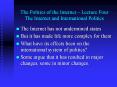 The Politics of the Internet  PowerPoint PPT Presentation