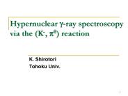 Hypernuclear g-ray spectroscopy via the (K-, p0) reaction