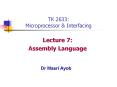 TK 2633: Microprocessor PowerPoint PPT Presentation