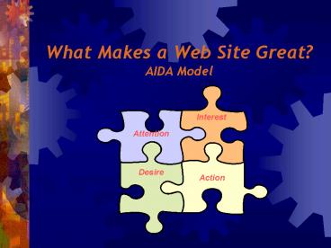 What Makes a Web Site Great AIDA Model