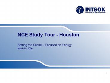 NCE Study Tour Houston