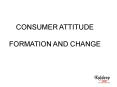 CONSUMER ATTITUDE PowerPoint PPT Presentation