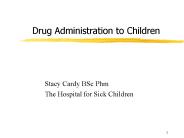 Drug Administration to Children