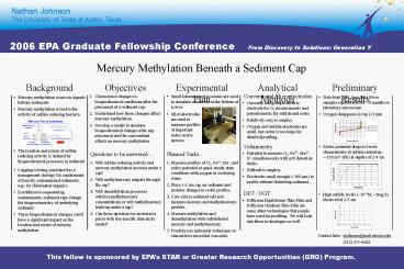 Mercury methylation occurs in aquatic bottom sediments