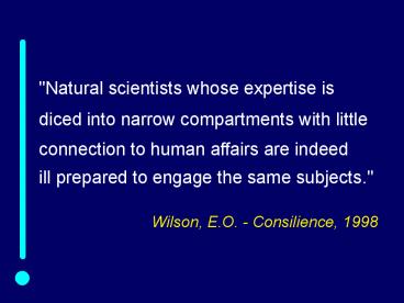 Wilson, E.O. - Consilience, 1998