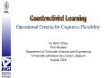 Operational Criteria for Cognitive Flexibility PowerPoint PPT Presentation