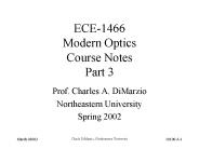ECE1466 Modern Optics Course Notes Part 3