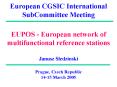 European CGSIC International SubCommittee Meeting PowerPoint PPT Presentation