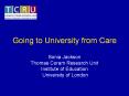 Going to University from Care PowerPoint PPT Presentation