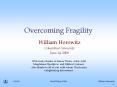 Overcoming Fragility PowerPoint PPT Presentation