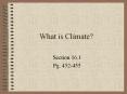 What is Climate? PowerPoint PPT Presentation