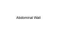 Abdominal Wall PowerPoint PPT Presentation