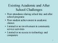 Existing Academic and After School Challenges PowerPoint PPT Presentation