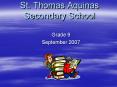 St' Thomas Aquinas Secondary School PowerPoint PPT Presentation
