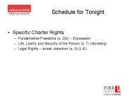 Specific Charter Rights