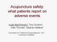 Acupuncture safety: what patients report on adverse events PowerPoint PPT Presentation