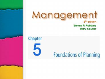 Management 8e. - Robbins and Coulter
