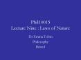 Phil10015 Lecture Nine : Laws of Nature PowerPoint PPT Presentation
