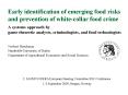 Early identification of emerging food risks and prevention of whitecollar food crime PowerPoint PPT Presentation