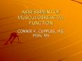 ASSESSMENT OF MUSCULOSKELETAL FUNCTION PowerPoint PPT Presentation