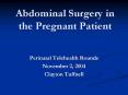 Abdominal Surgery in the Pregnant Patient PowerPoint PPT Presentation