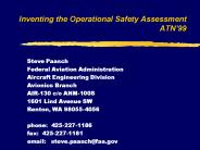 Inventing the Operational Safety Assessment ATN