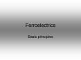 Ferroelectrics PowerPoint PPT Presentation
