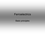 Ferroelectrics