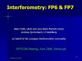 Interferometry:%20FP6%20 PowerPoint PPT Presentation
